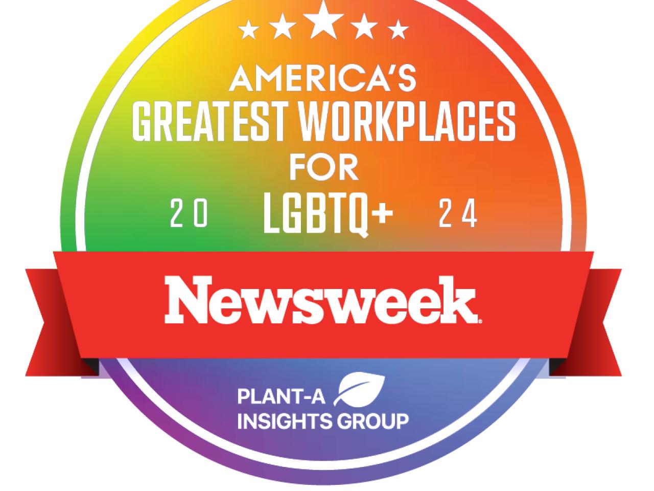 America's Greatest Workplaces for LGBTQ+ award logo