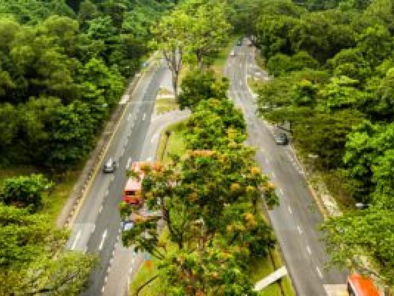 Cars driving on highway