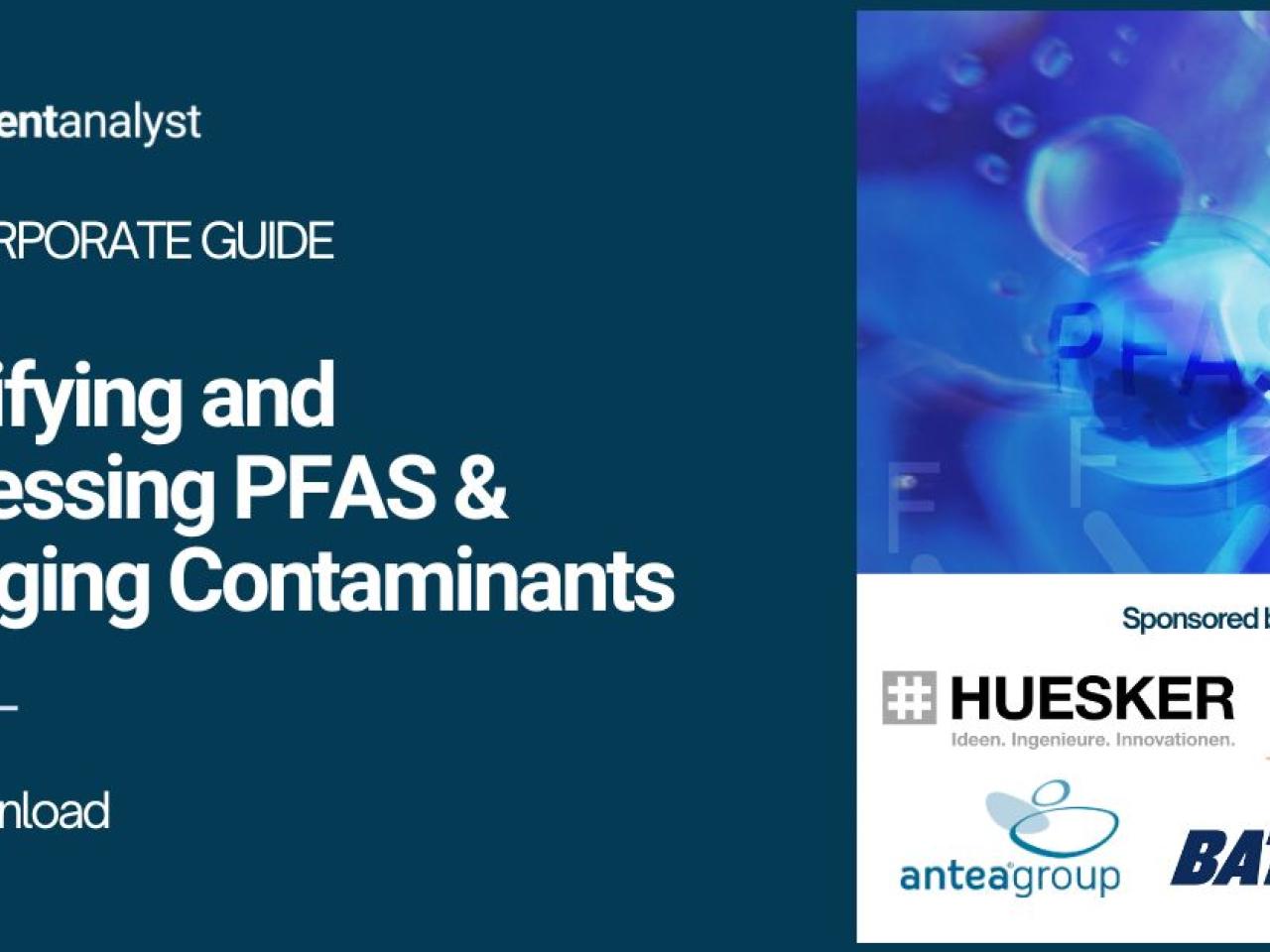 Environment Analyst guide title, with contributing company logos in the lower right-hand corner.