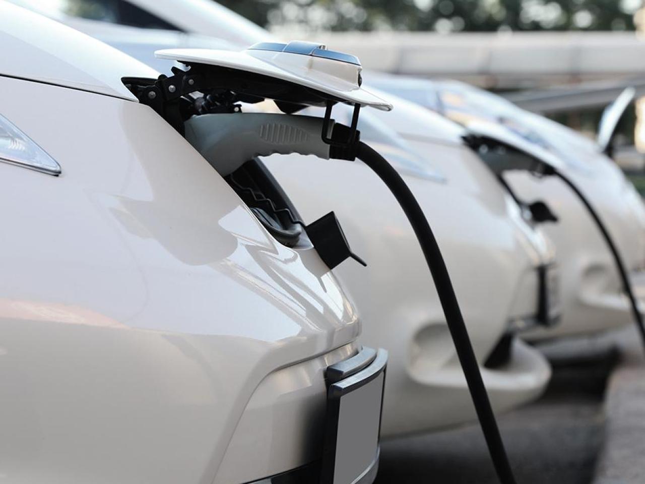 EV cars charging