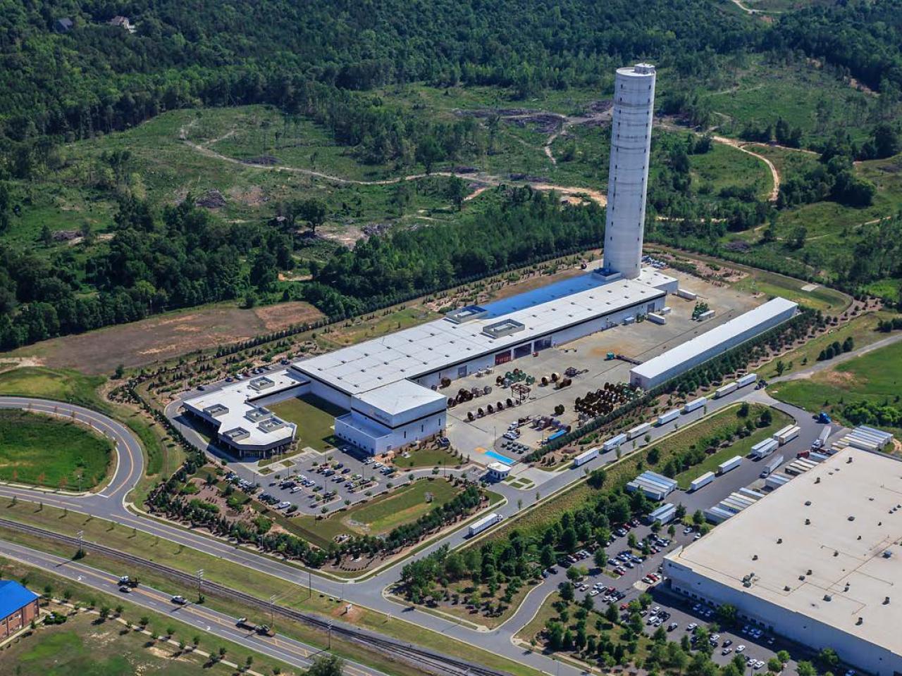 Overhead view of Southwire's Huntersville Plant