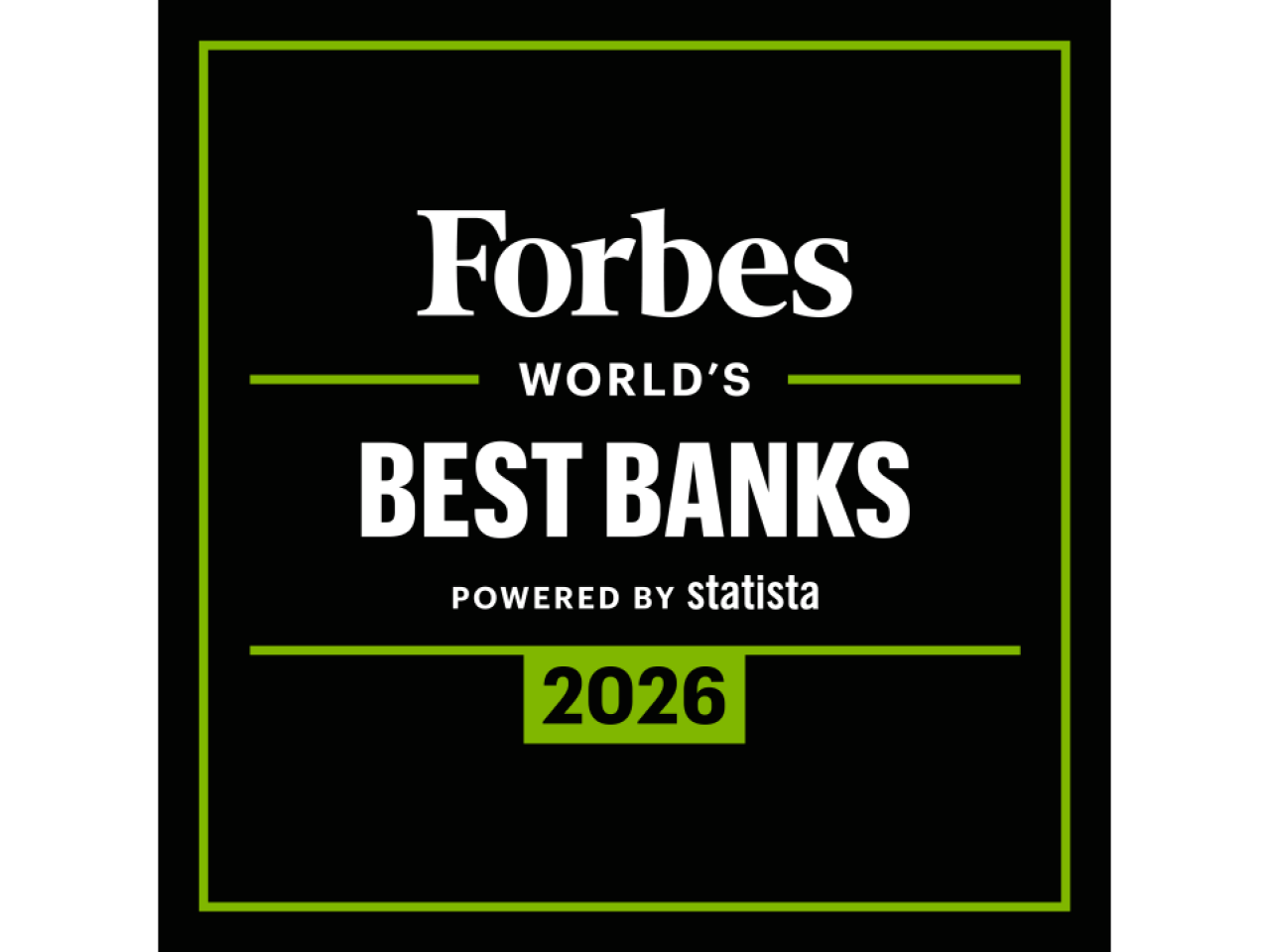 Forbes World's Best Banks 2026 logo