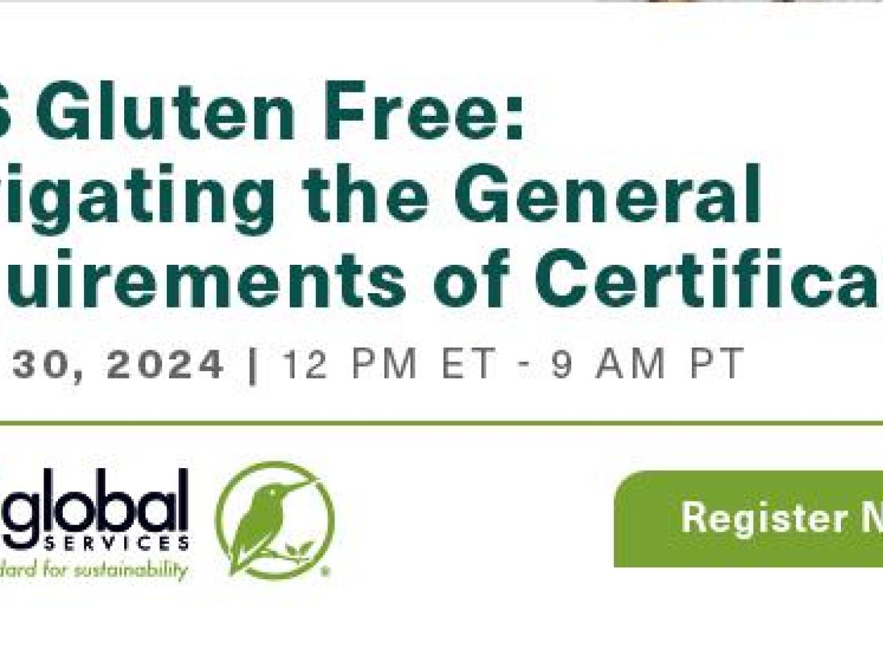 SCS Gluten-Free Certification Webinar