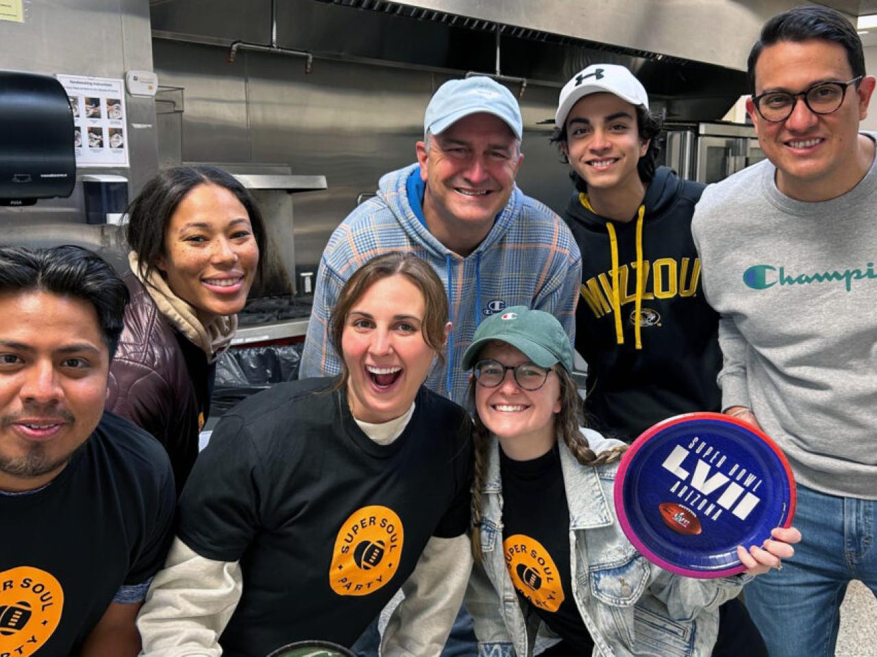 Chris Fox, HBI chief sustainability officer, and HBI associates volunteer at a Super Soul Party with Samaritan Ministries in Winston-Salem, N.C.