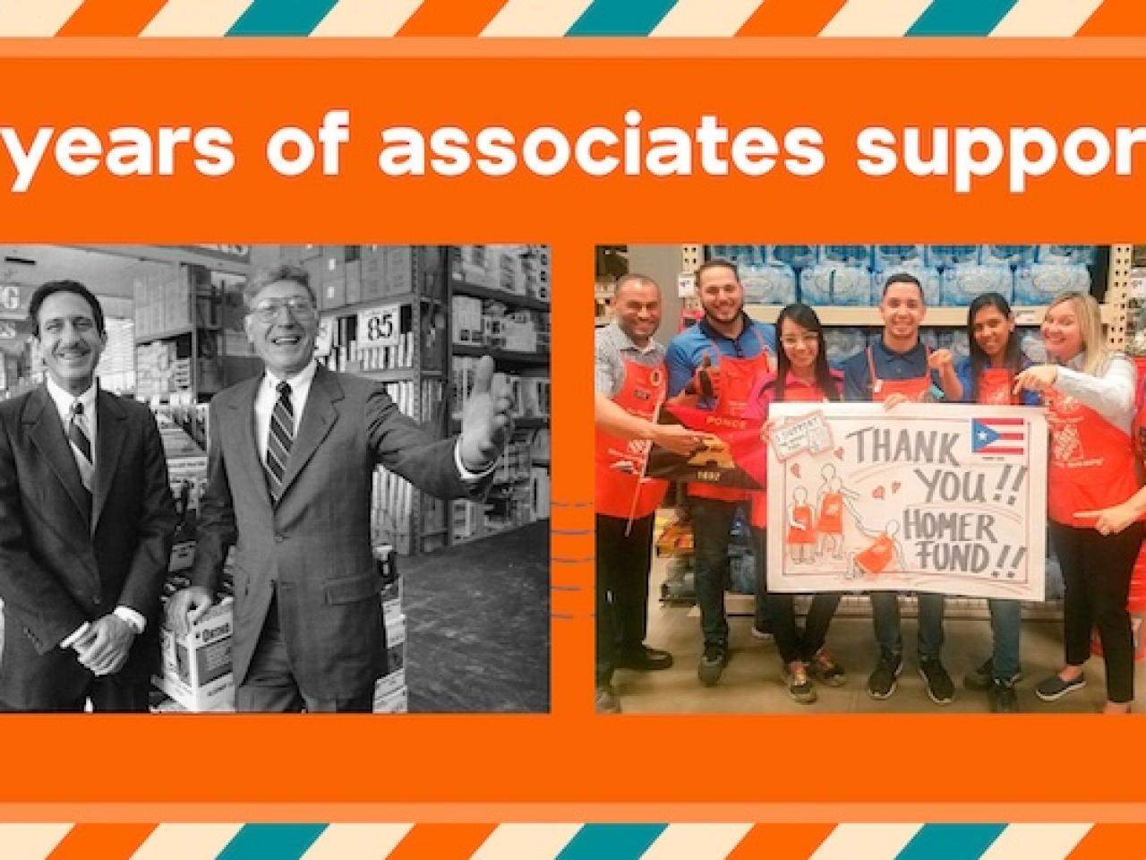 Celebrating 25 years of associates supporting associates. The Homer Fund.