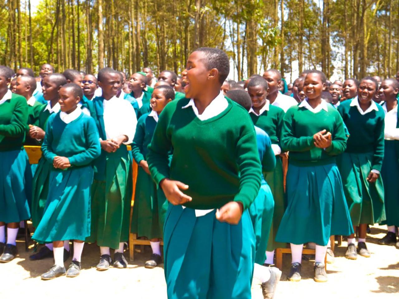 Schoolgirls from Mufindi District in Tanzania