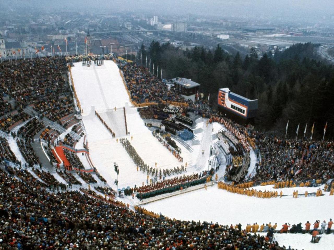 Large winter sports stadium