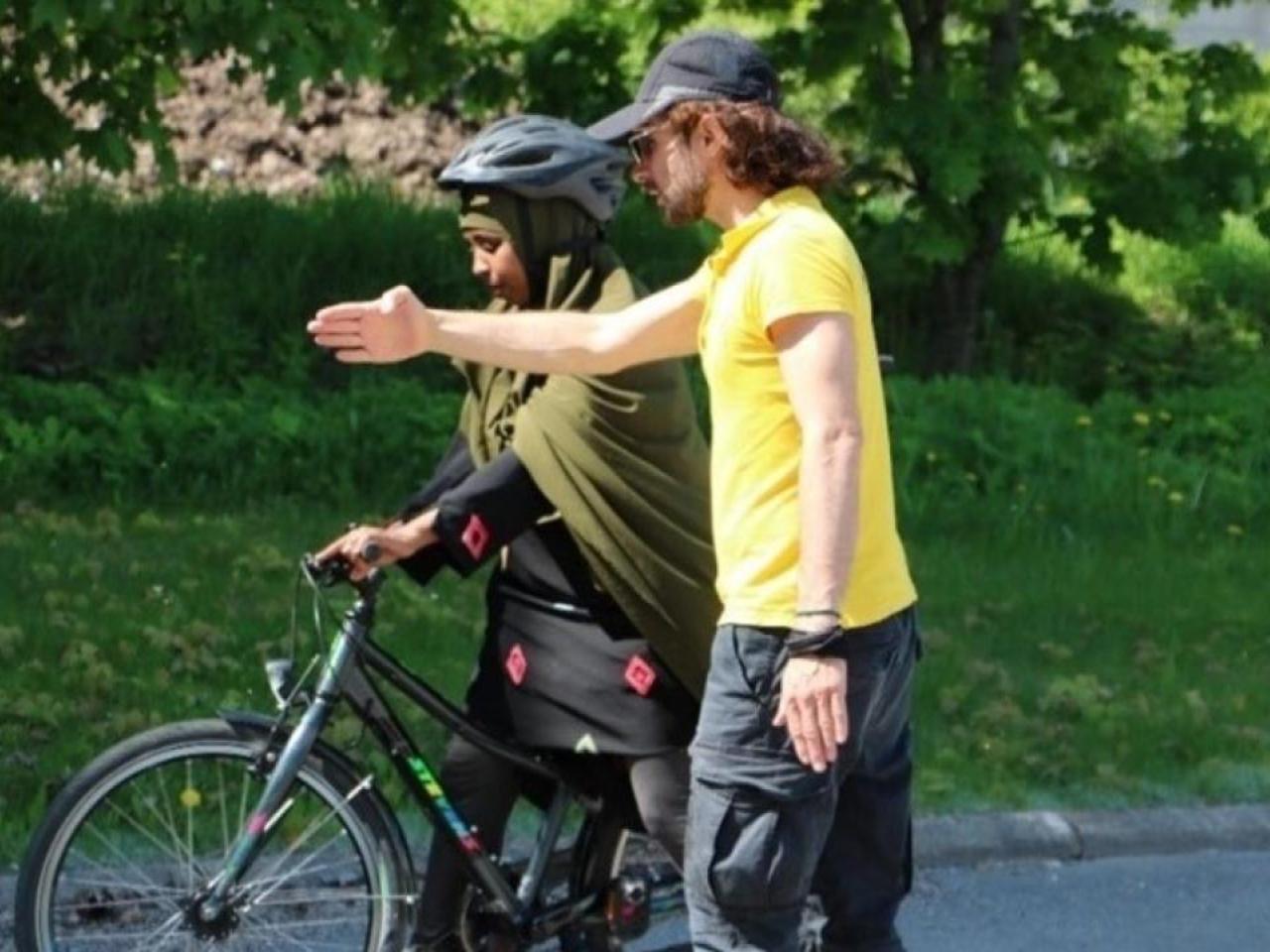 Instructor with rider