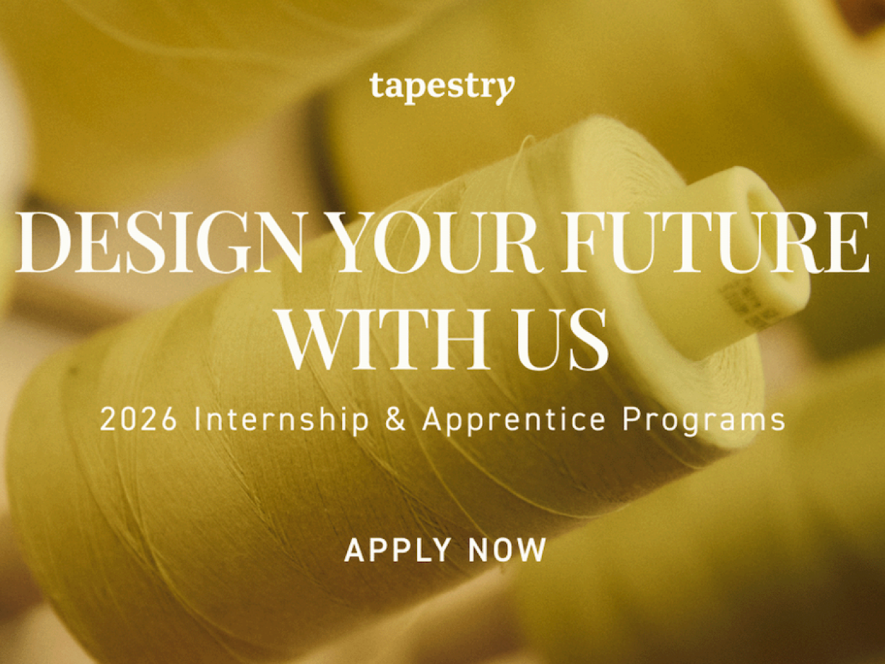 "Design Your Future With Us: 2026 Internships & Apprentice Programs - APPLY NOW"