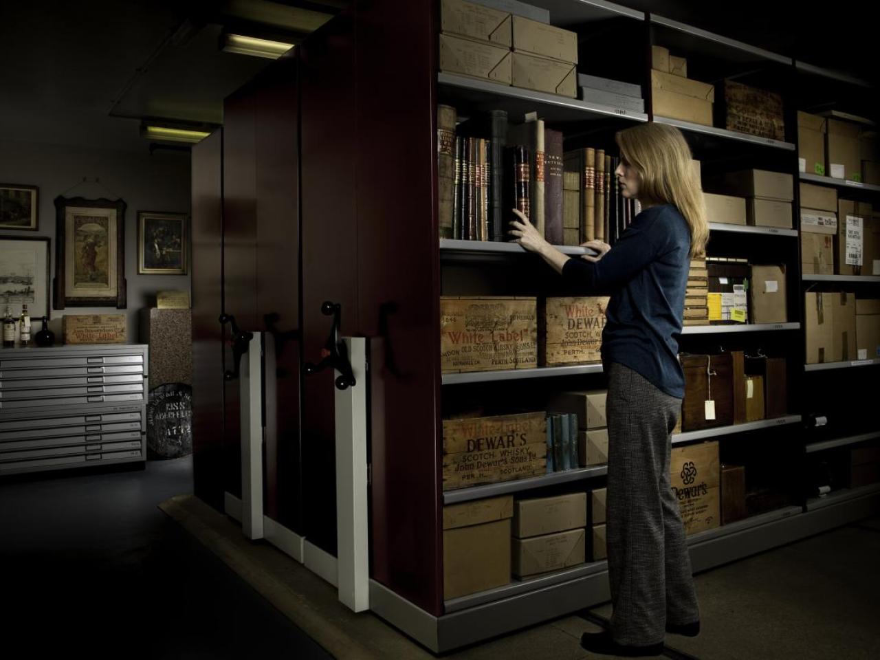 Jacqui Seargeant in the archives