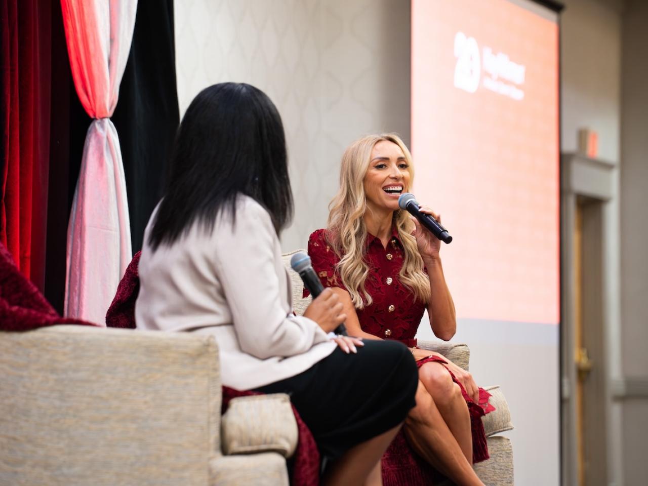 Key4Women Forum featured guest Giuliana Rancic answers a question from an audience member.
