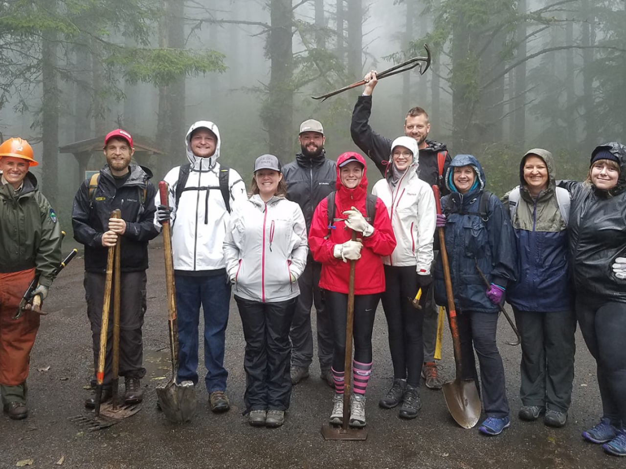 group picture of hikers