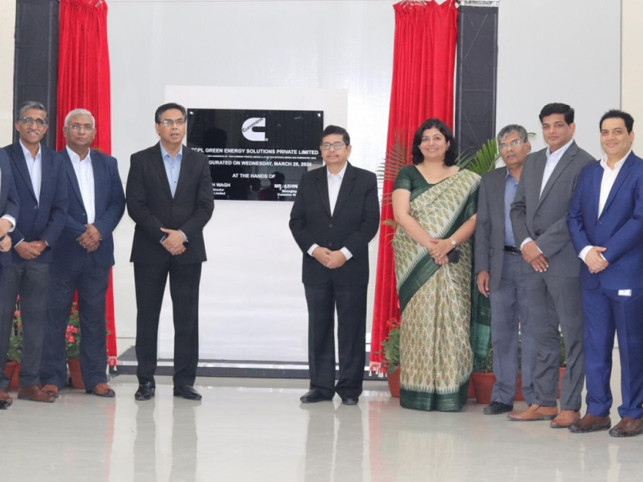 Leaders from Cummins Group and Tata Motors at the TCPL GES inauguration ceremony