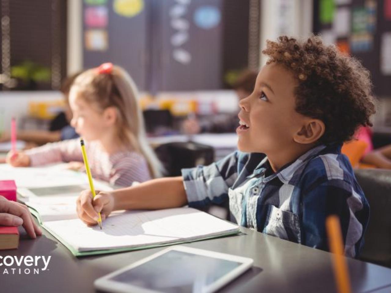 Students in a classroom