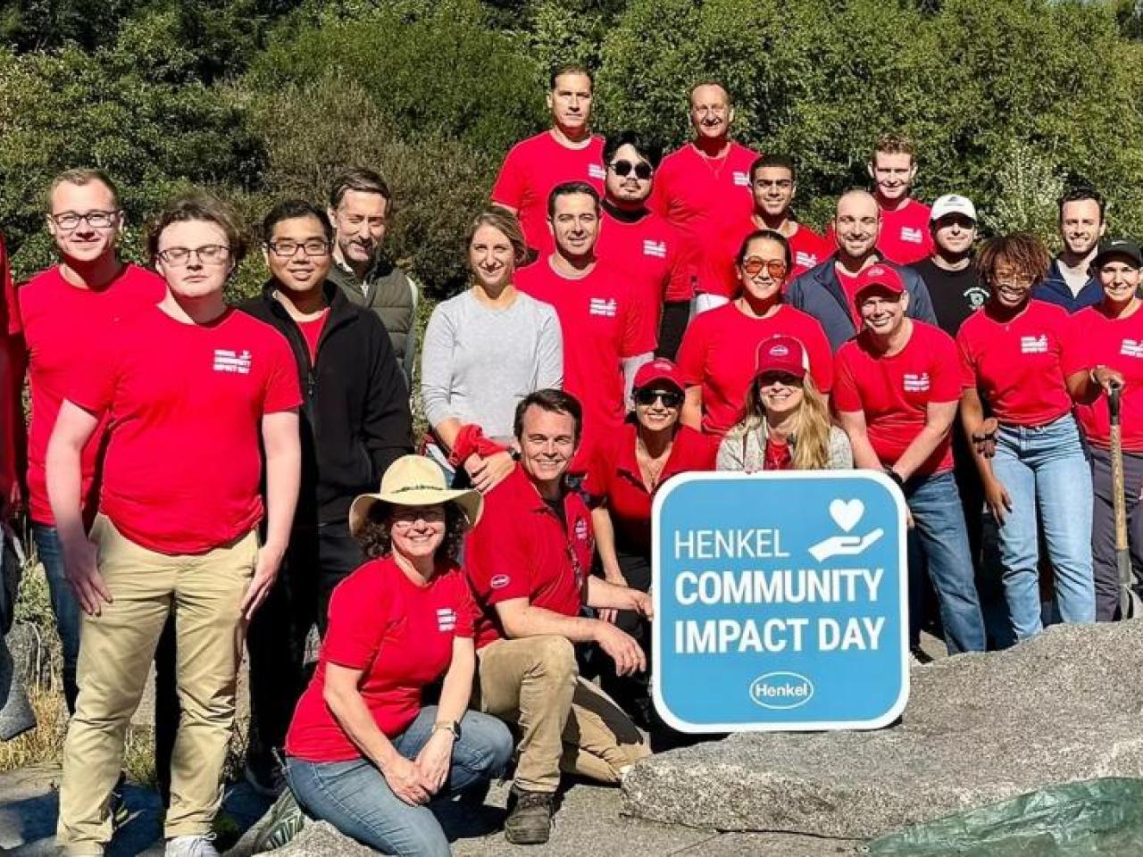 Group of volunteers on Community Impact Day