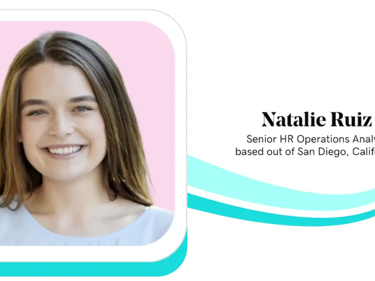Natalie Ruiz, Senior HR Operations Analyst, GoDaddy.