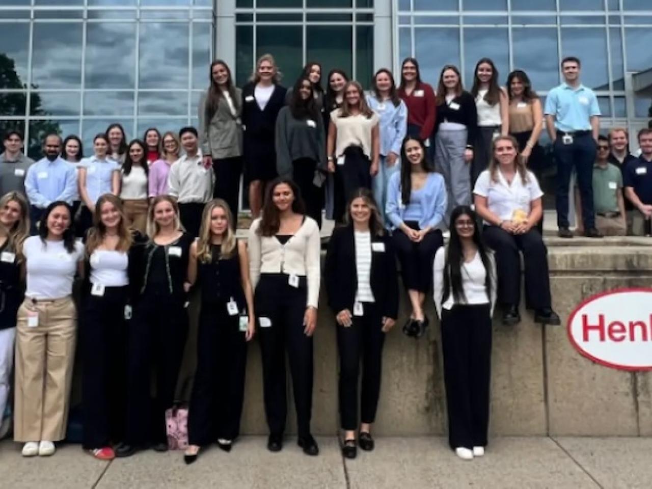 Group photo of interns