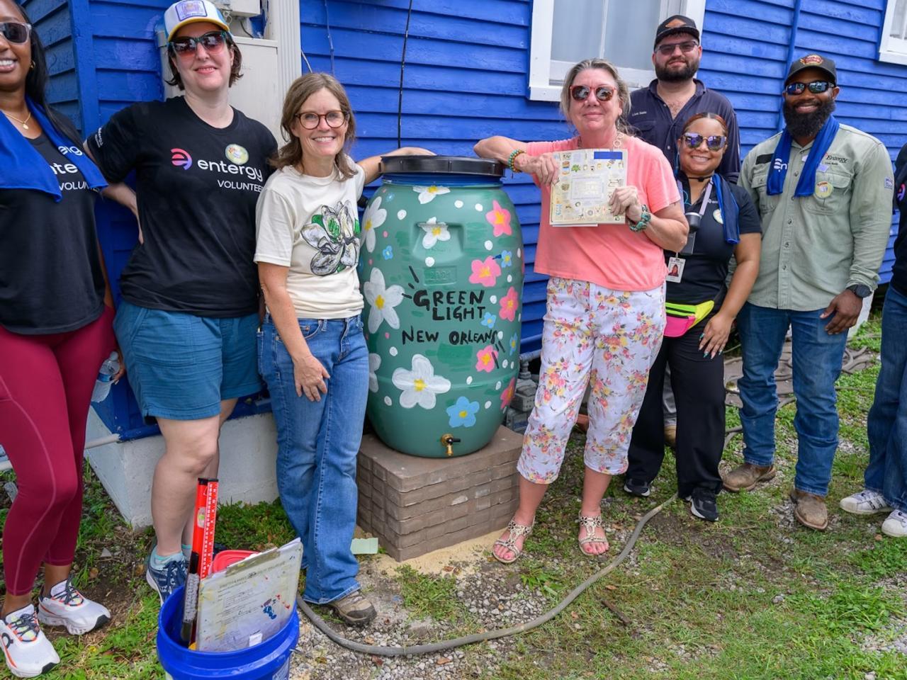Volunteers from Entergy in New Orleans