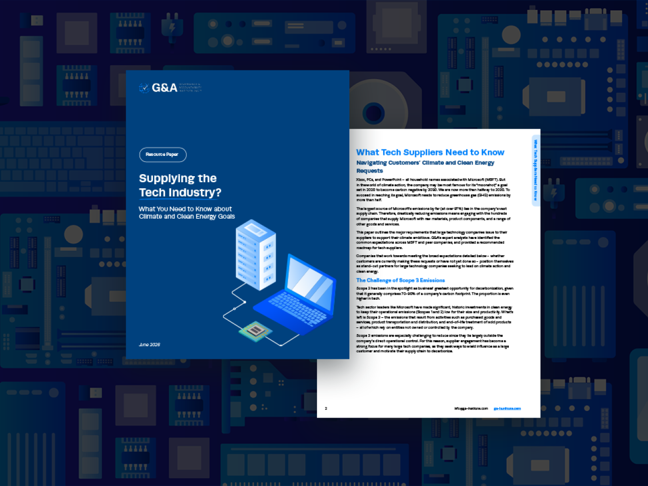 G&A Resource Paper to Help Tech Suppliers Meet Customer Climate Requests