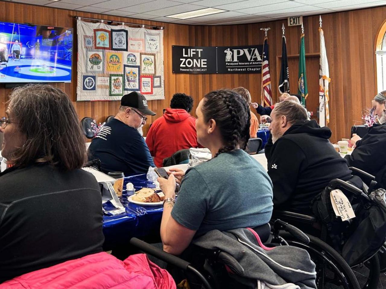 Paralympic Games Watch Party at the Northwest Paralyzed Veterans of America