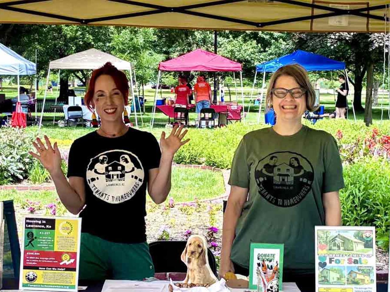 Ashley Taylor, assistant director, and Rebecca Buford, executive director, with Tenants to Homeowners help aspiring homeowners by providing financial education and connecting them with affordable options.