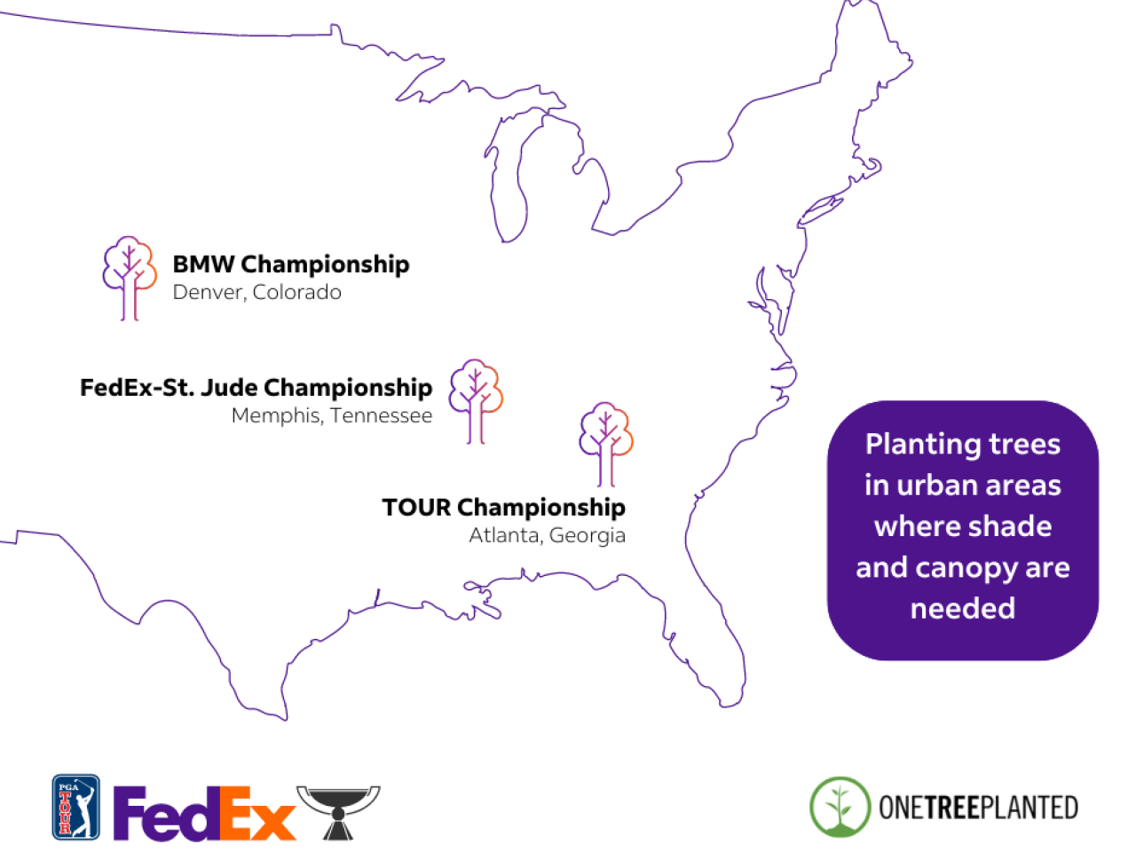 FedExCup Playoffs map