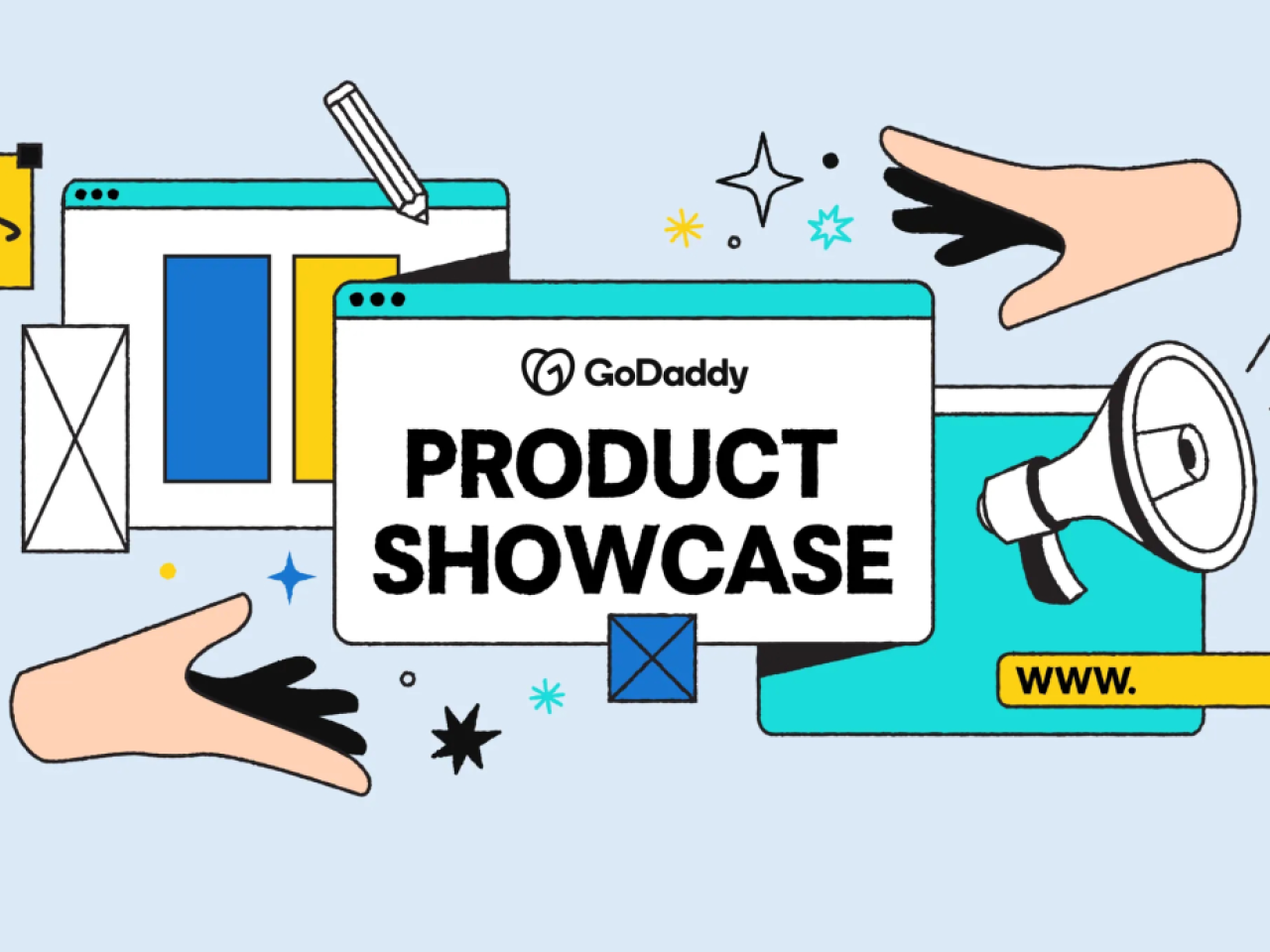 GoDaddy Product Showcase.