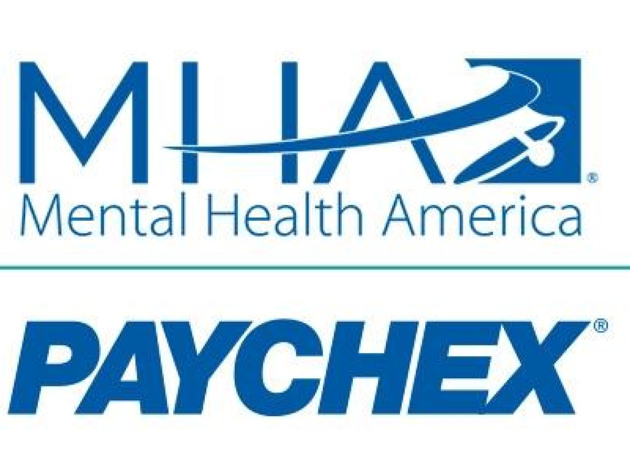 Mental Health America and Paychex logos