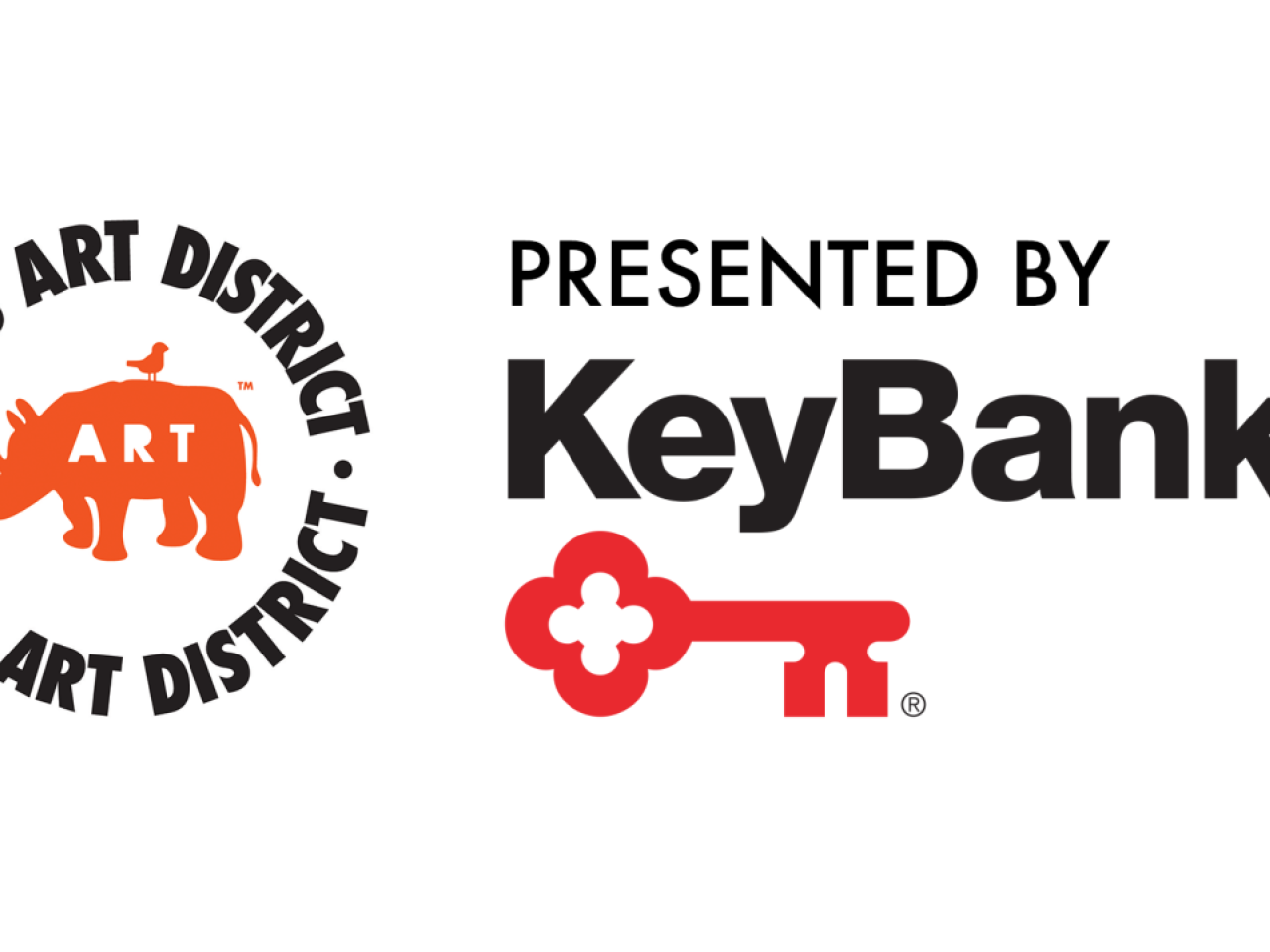 RiNo Art District and KeyBank logos