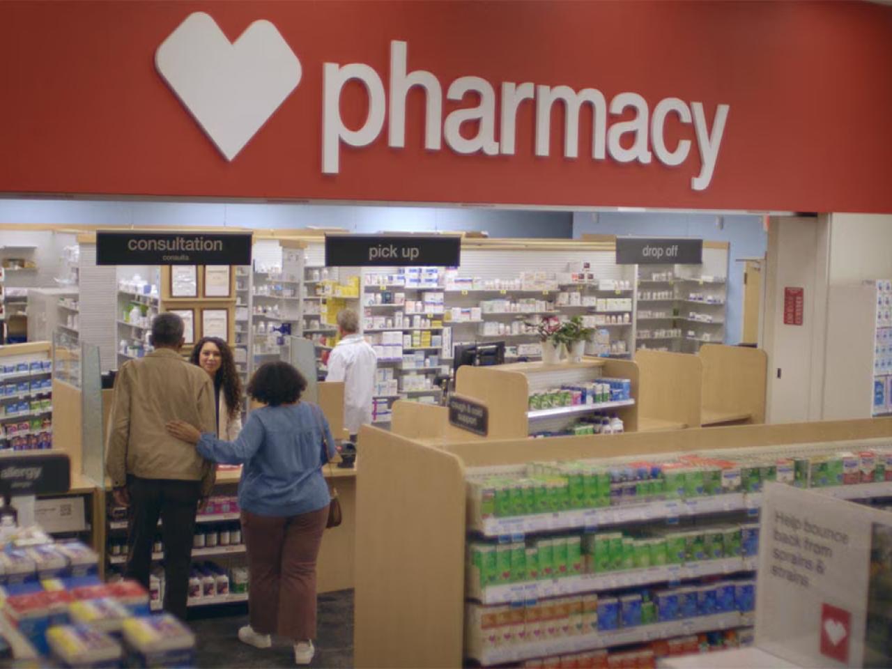 Interior of a CVS Pharmacy.