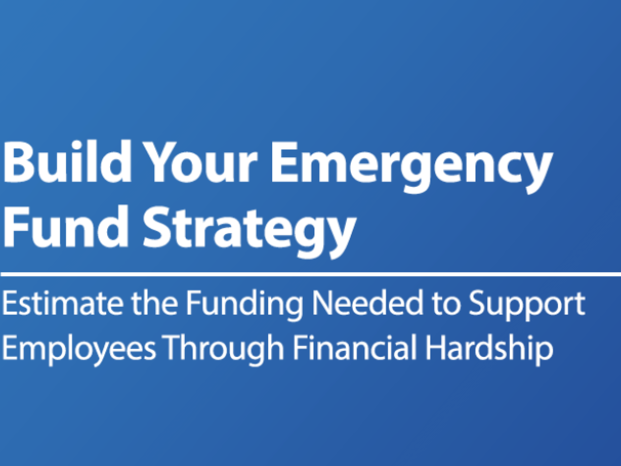 Build Your Emergency Fund Strategy