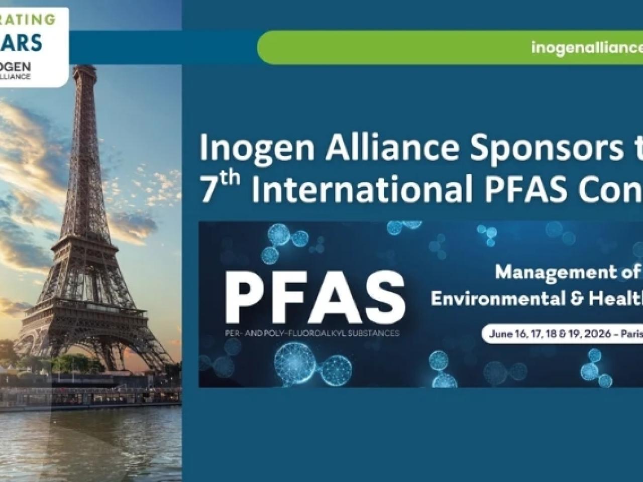 PFAS Congress banner with press release title above and photo of the Eifel Tower on the left