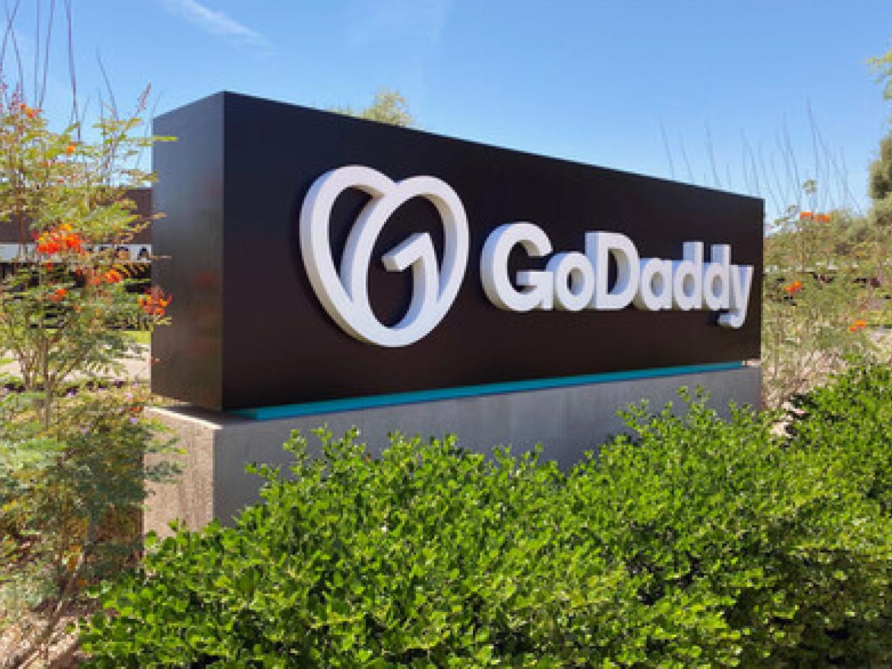 "GoDaddy" exterior sign