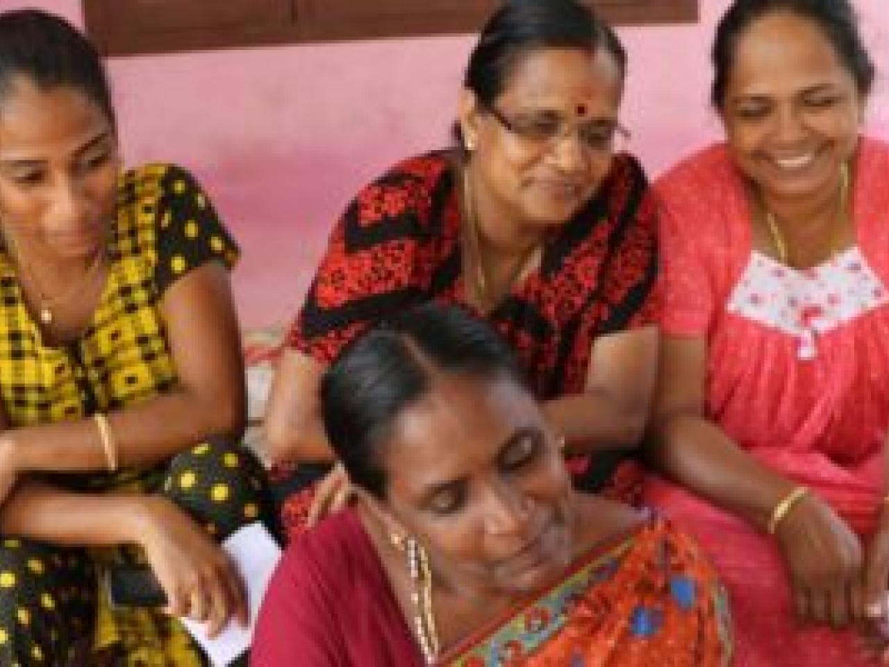 Group of women sitting together