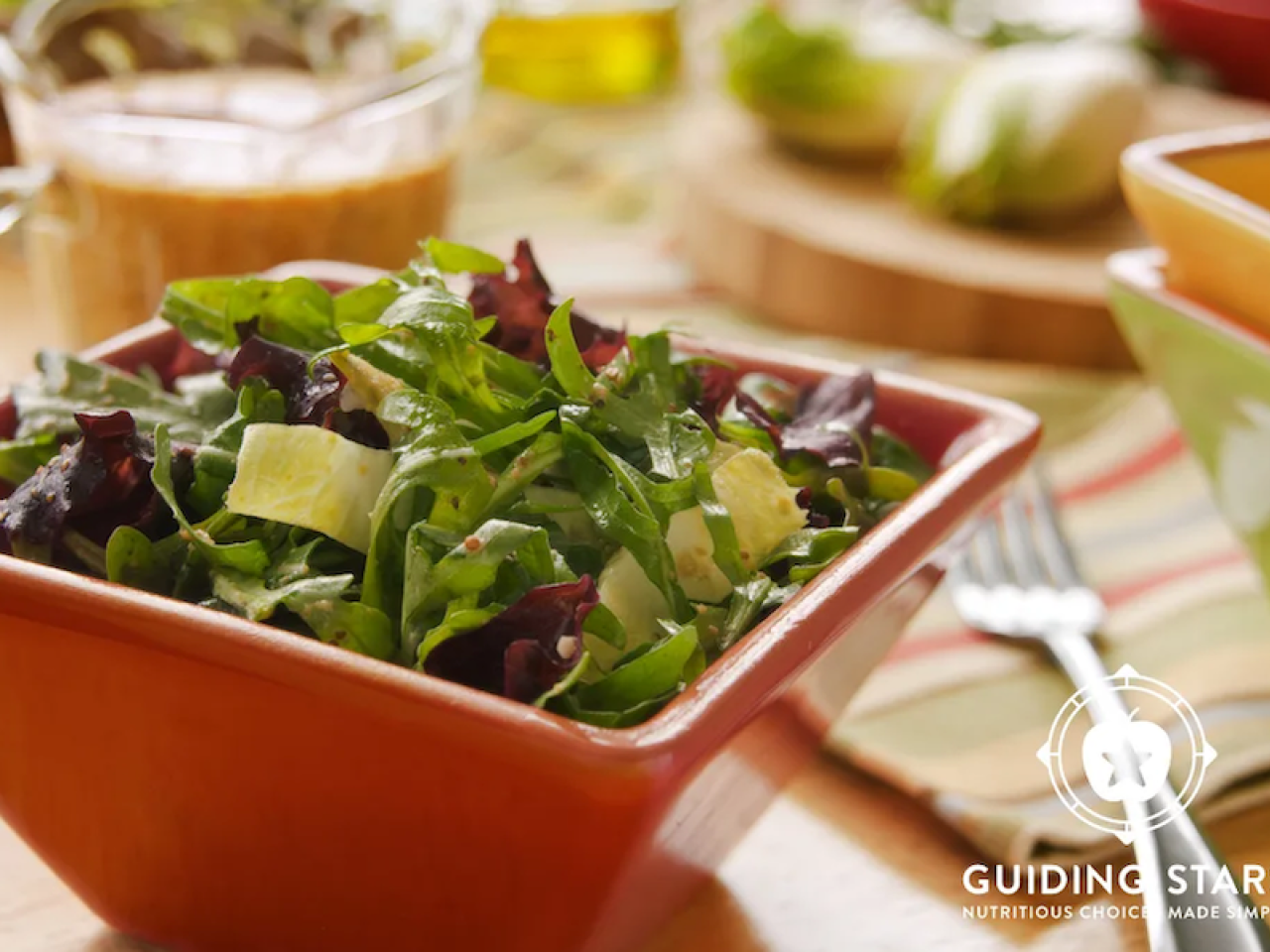 Mixed Greens with Mustard Dressing – 1 Guiding Stars