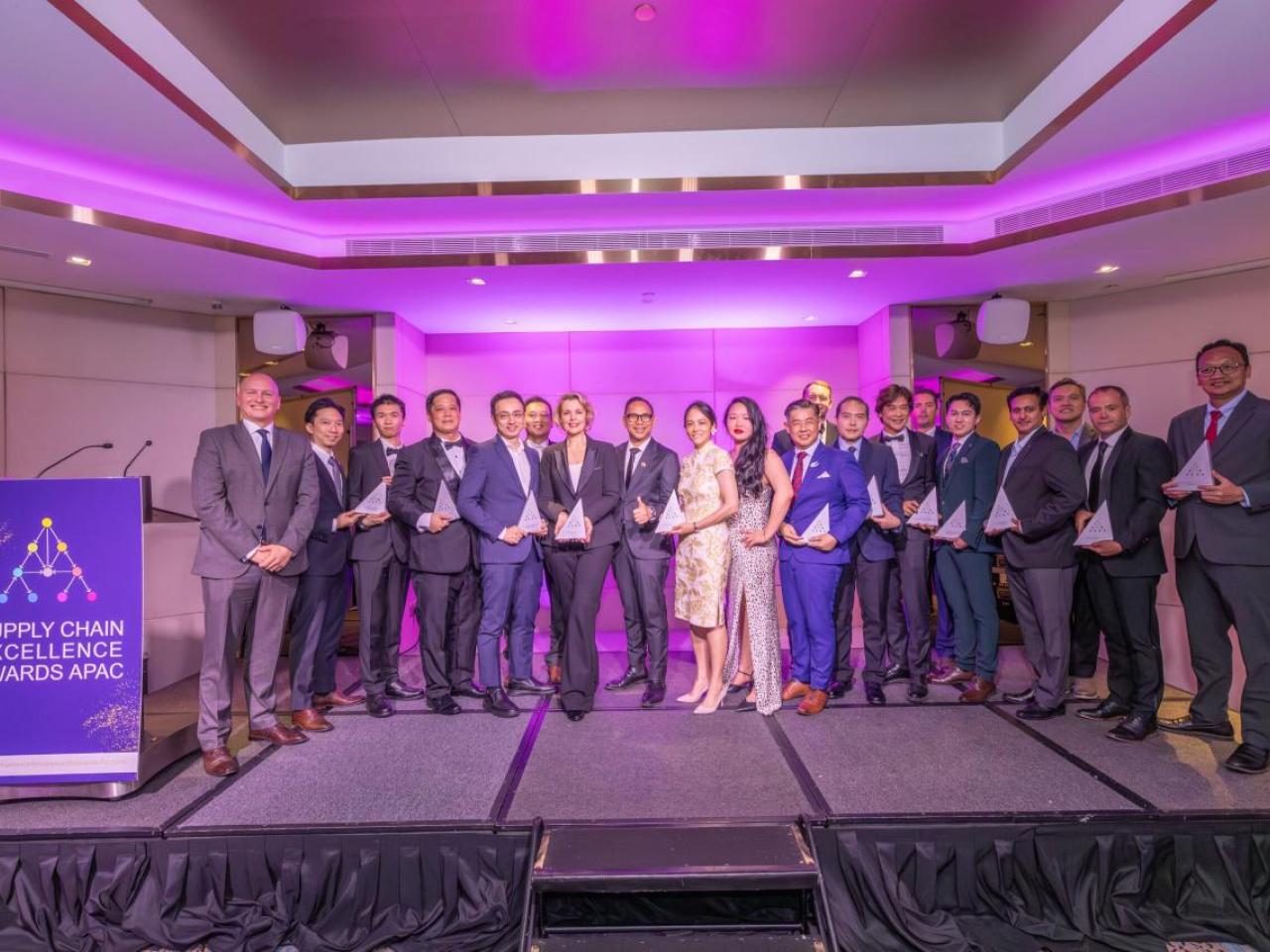 Group photo at award ceremony