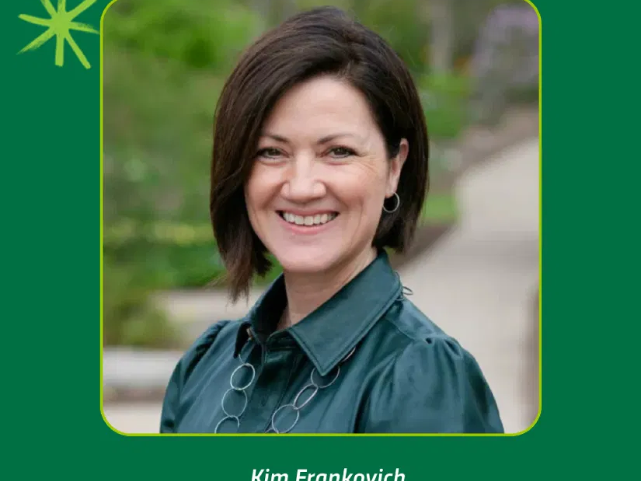 Kim Frankovich, Global VP of Sustainability