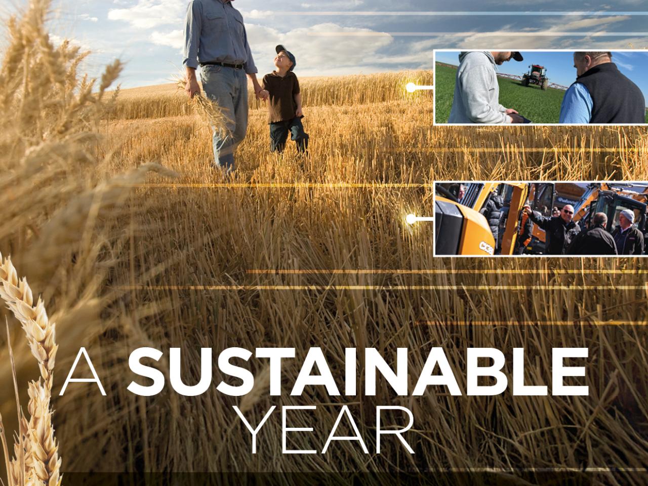 "A Sustainable Year" report cover