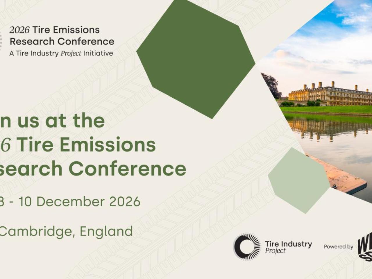 2026 Tire Emissions Research Conference banner