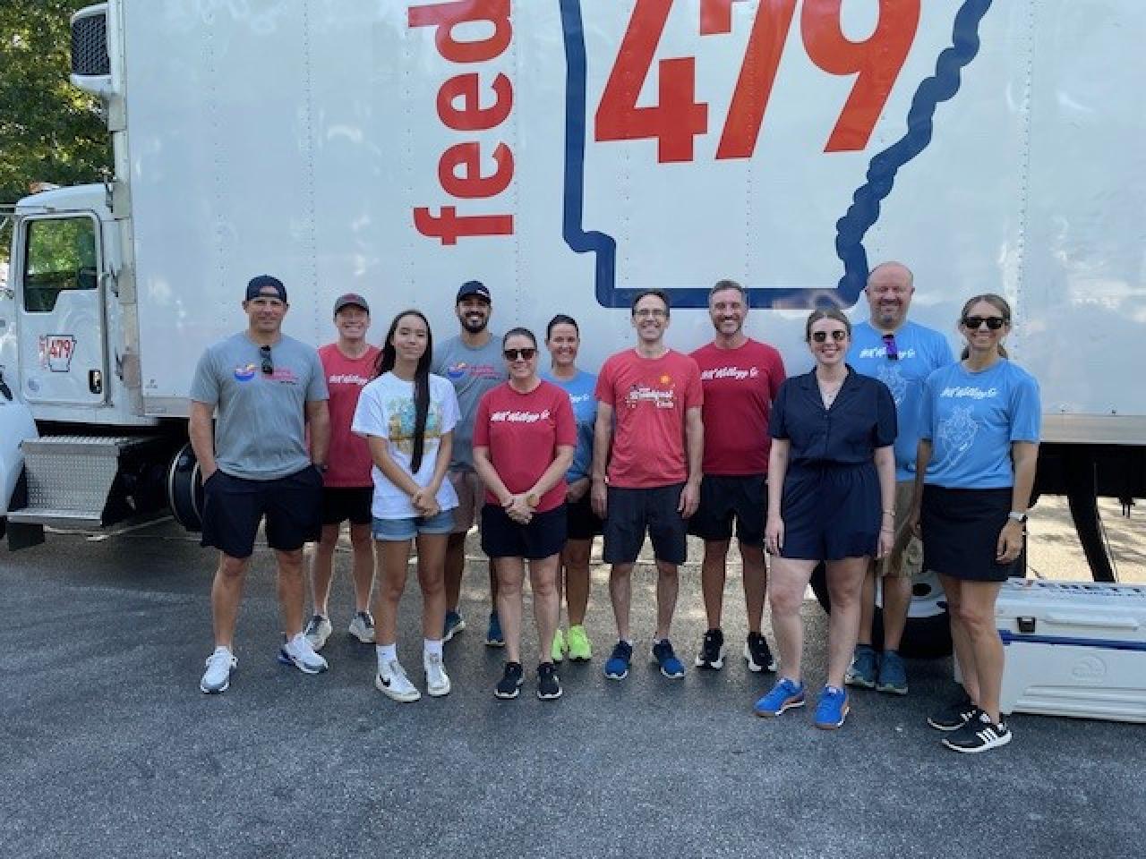WK Kellogg Co employees volunteering with NWA Food Bank 