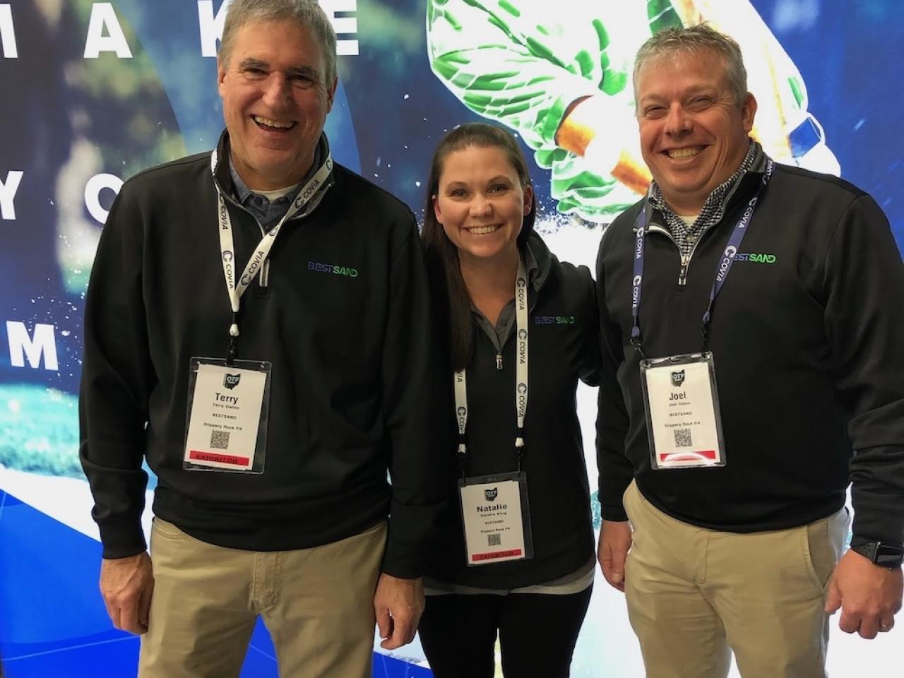 Group photo of Terry Gwinn and two others