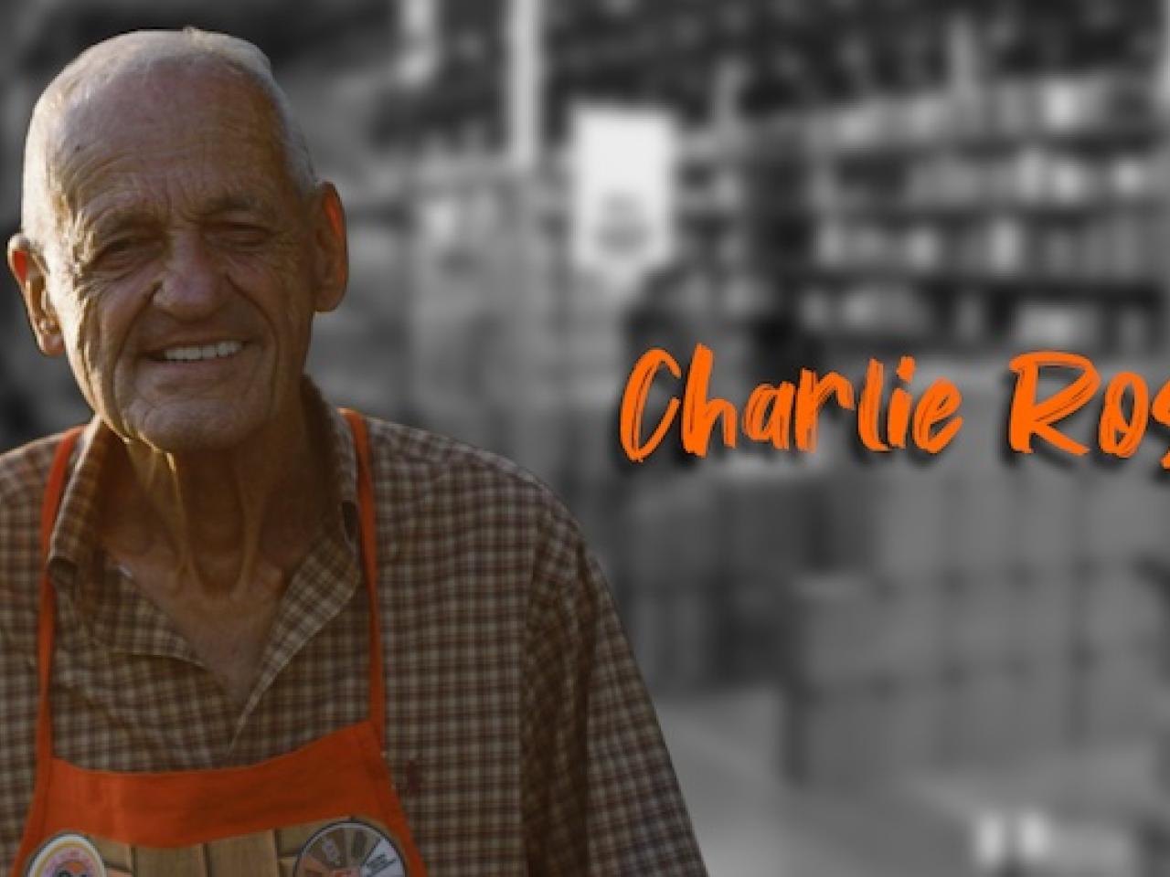 Photo of Charlie Rossi wearing his Orange Apron.