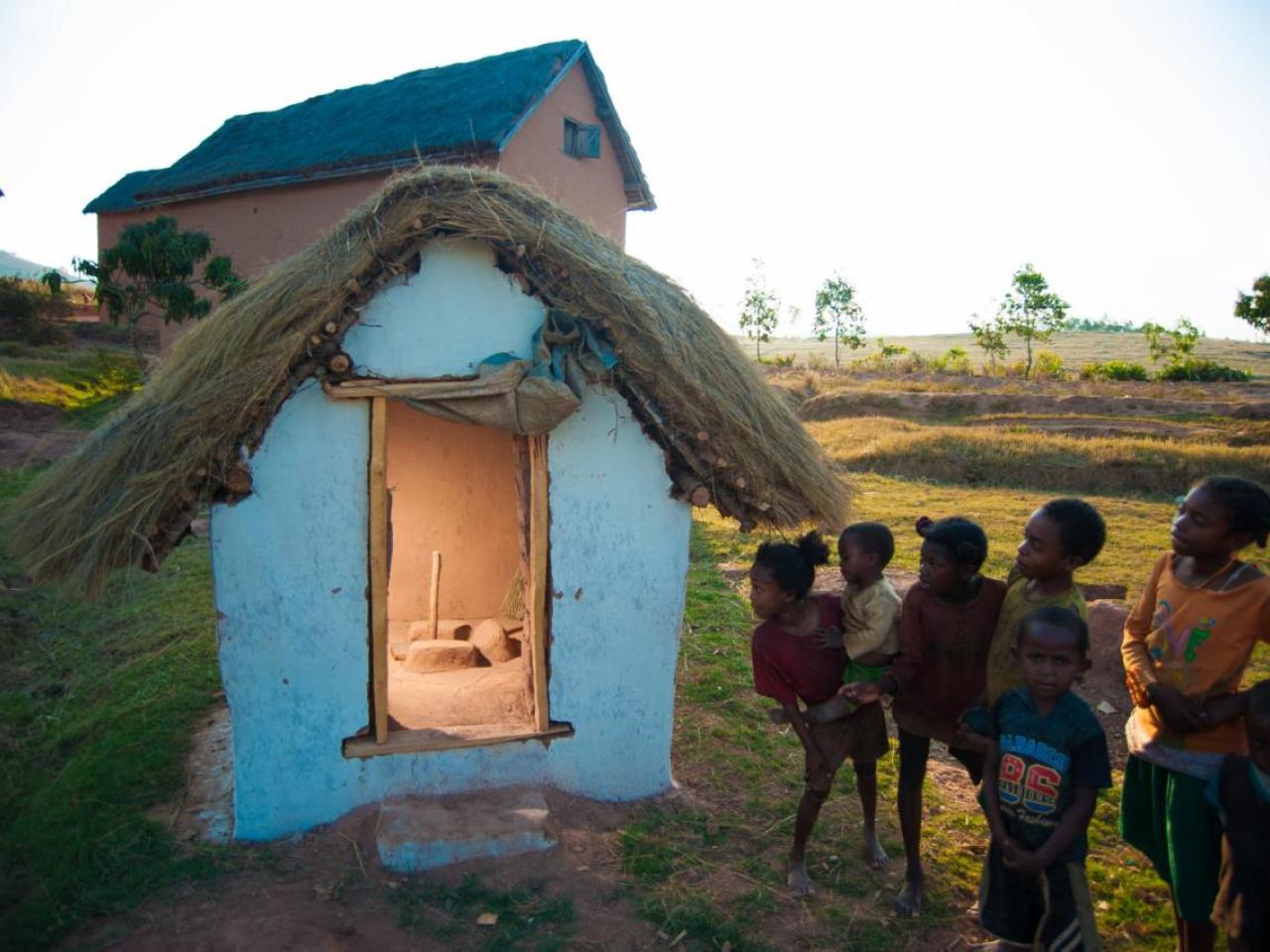 Newly built rural latrine in Madagascar. Photo credit: RANO WASH/Photos by Dahery Razaka Rafenomenana