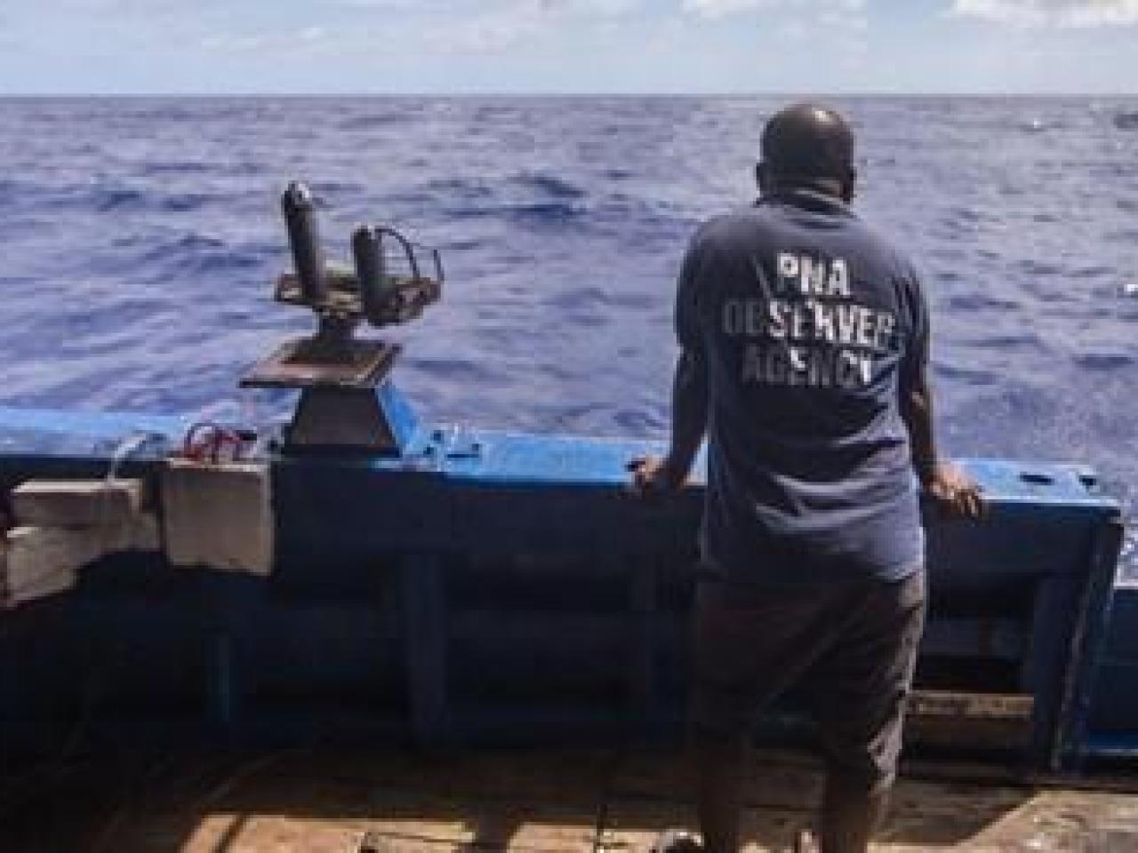 Person monitoring commercial fishing on longline tuna vessels.