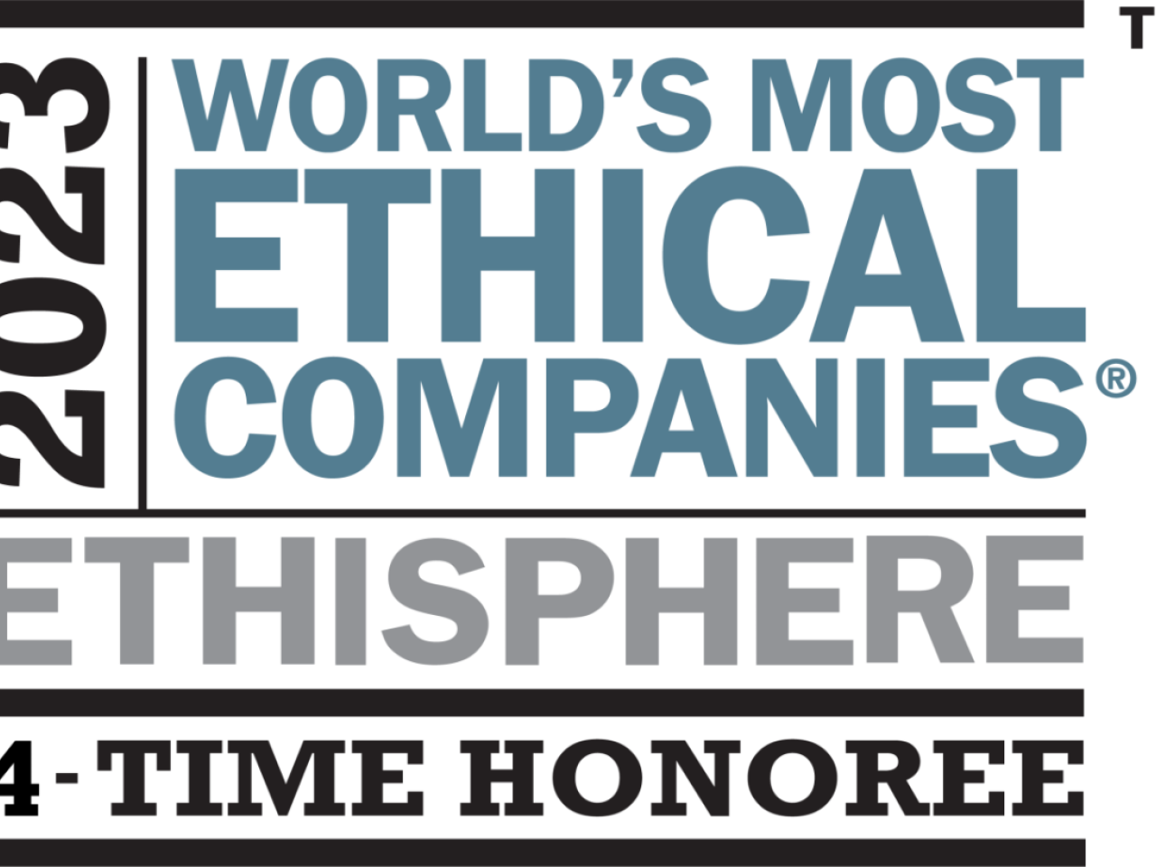 2023 World's Most Ethical Companies Ethisphere 4-time Honoree