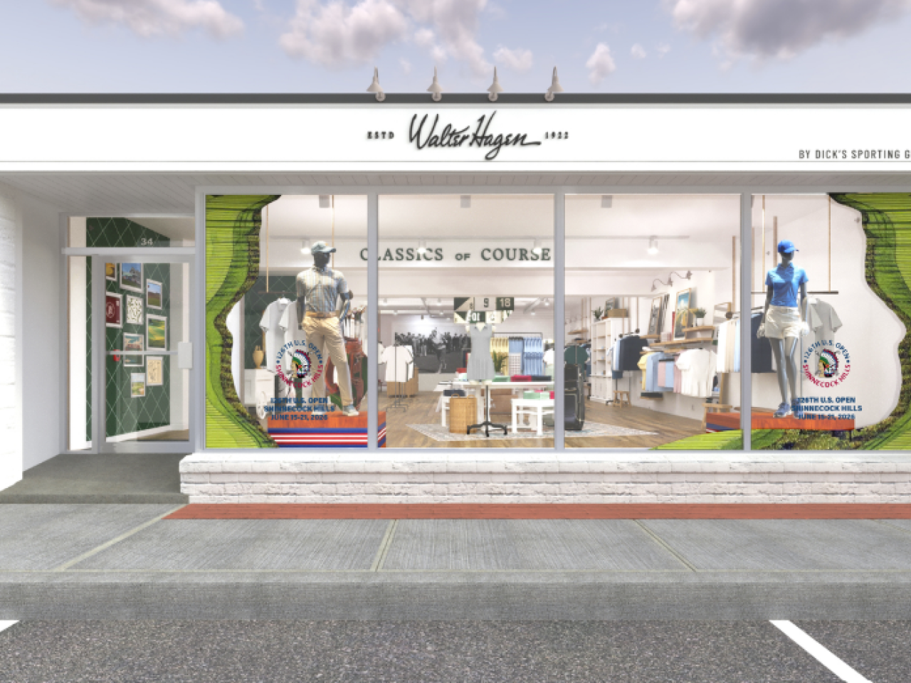 Walter Hagen Pop Up storefront.