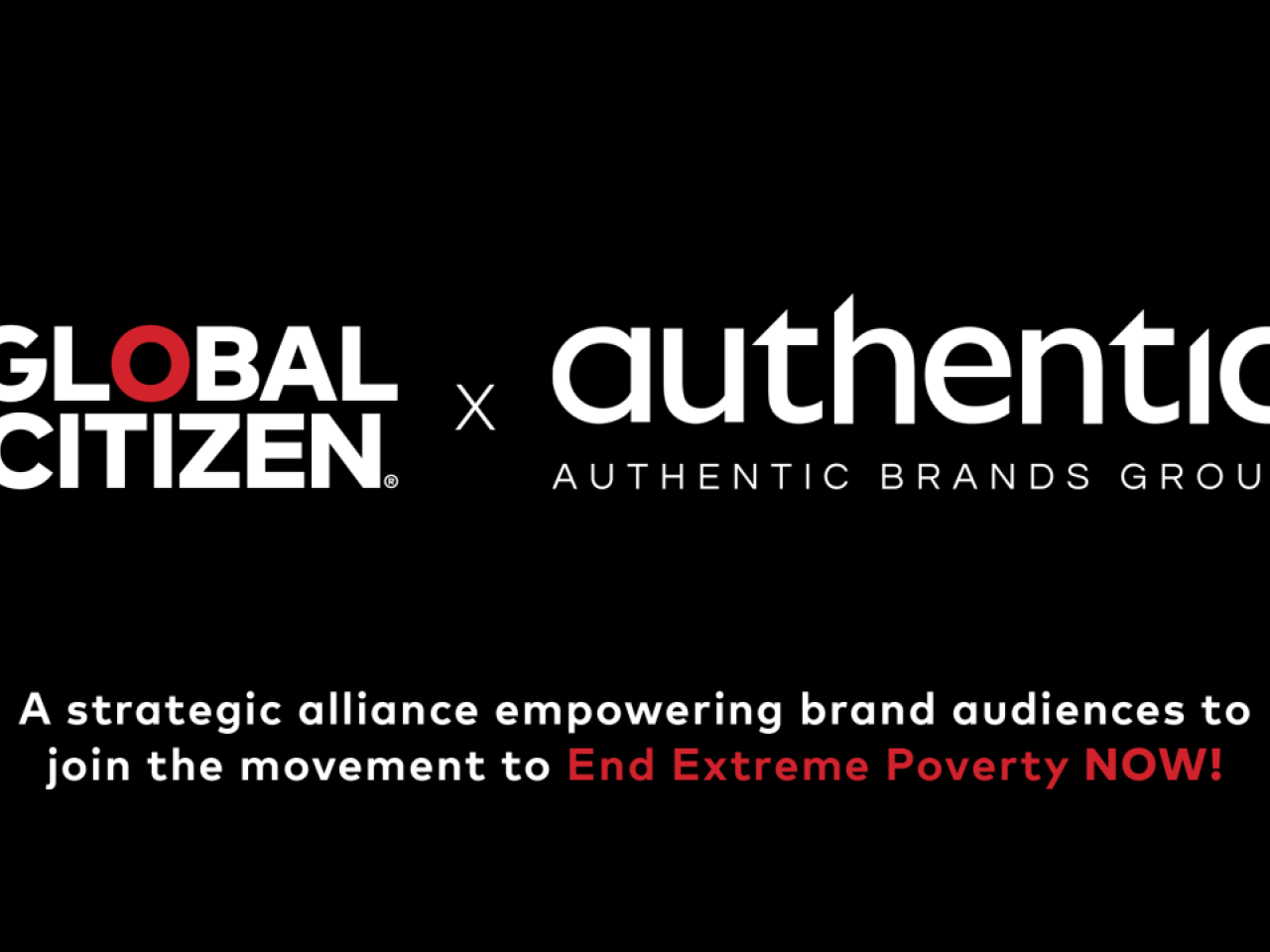 logos for Global Citizen and authentic