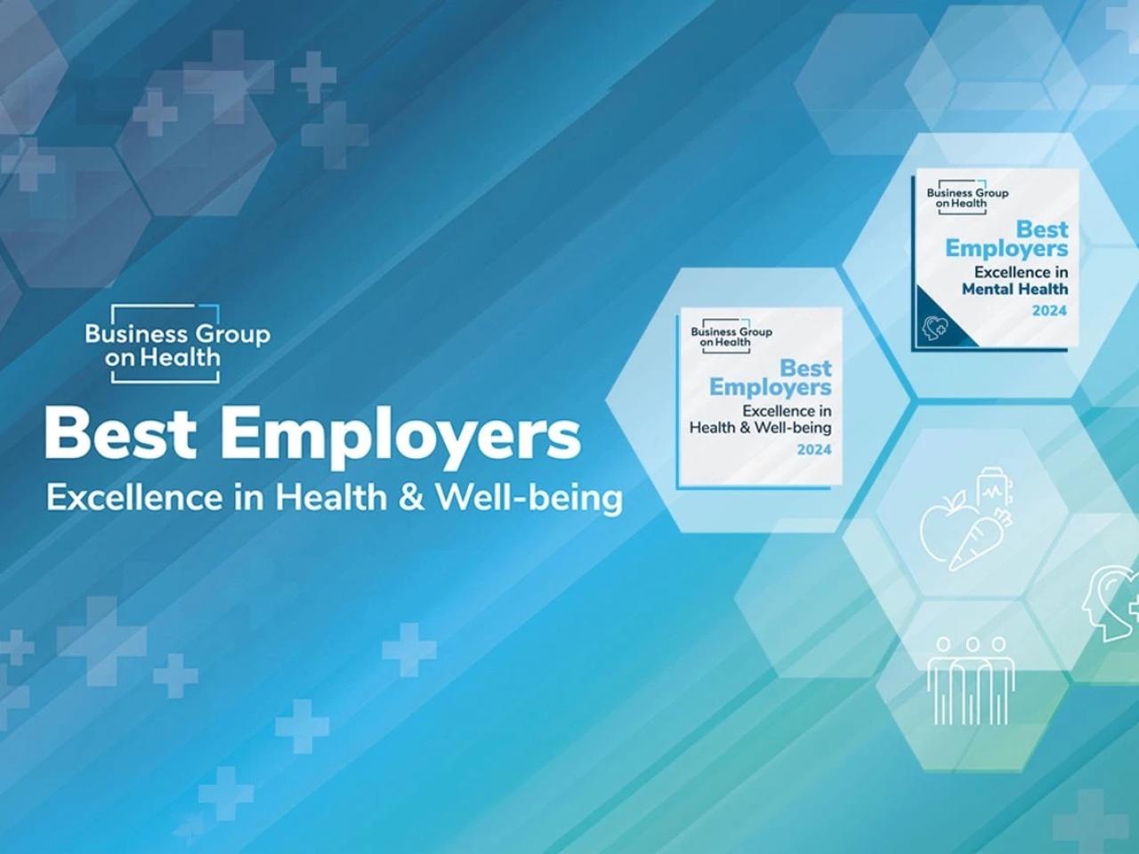 "Best Employers Excellence in Health & Well-being"