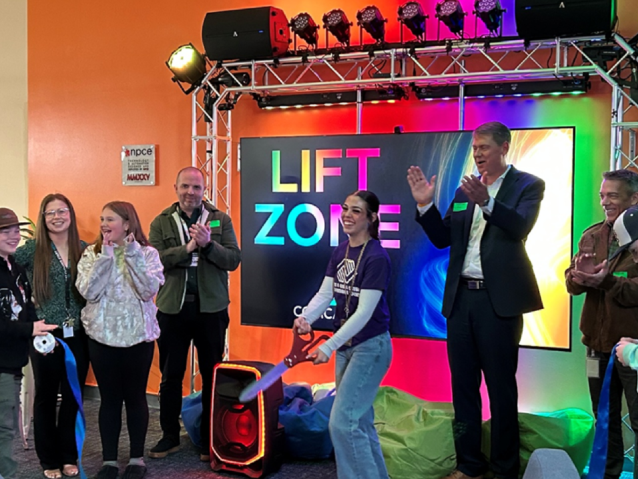 Ribbon ceremony for Lift Zone