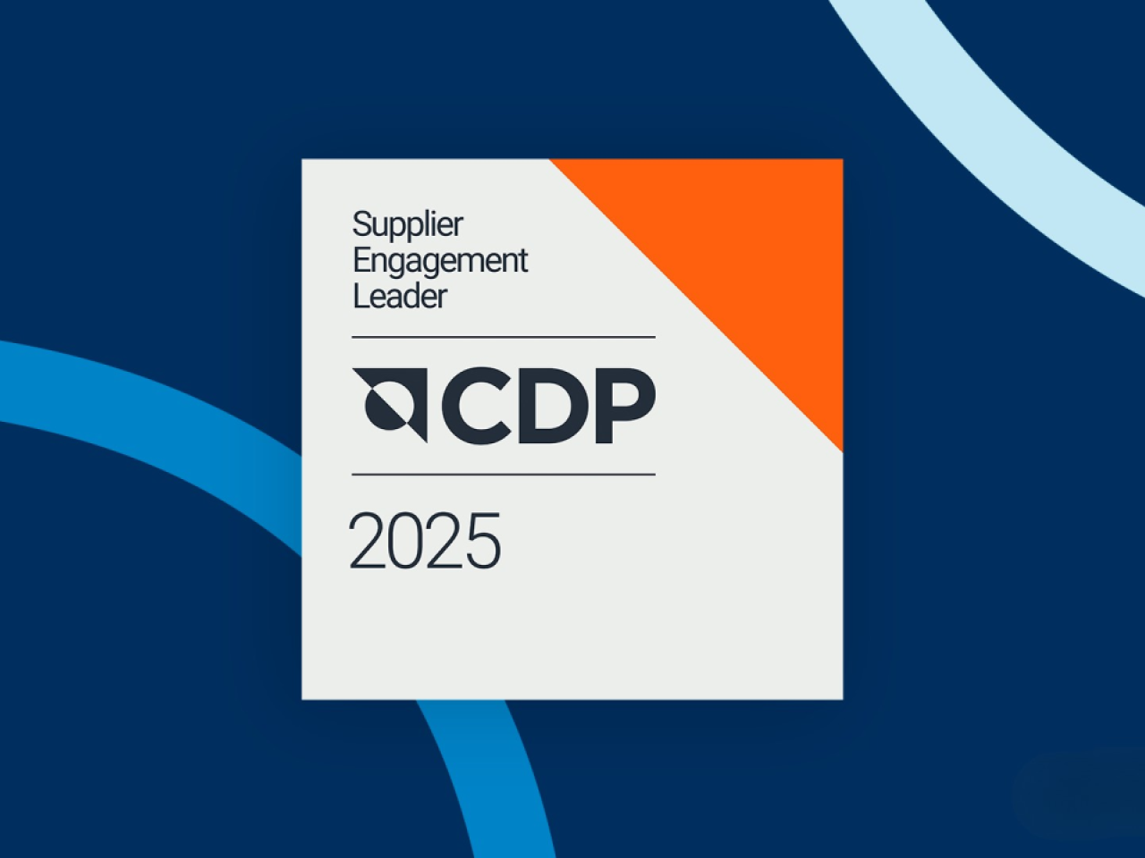 CDP 2025 Supplier Engagement Leader